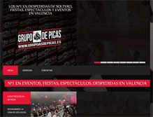 Tablet Screenshot of grupoasdepicas.es